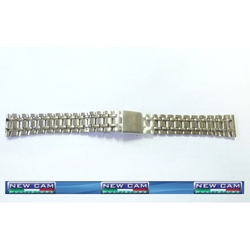 CINTURINO BRACCIALE ACCIAIO SATINATO CON INSERTI LUCIDI EBEL 18 MM - TRASPORTO INCLUSO